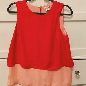 Dalia Collection Two Tone Pink Blouse